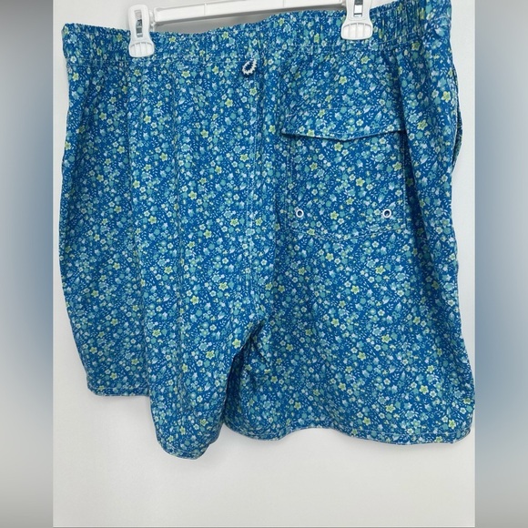 Johnnie-O Men's Riptide Blue Tyndall Floral Print Swim Trunks Sz XXL - Picture 5 of 5